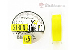 Плетеный шнур Mottomo Strong Line PE #3.0мм, 14кг, 150м Fluo Yellow - фото 1