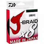 Плетеный шнур DAIWA J-BRAID X8 150м., 0,10 6кг. (Зеленая) - фото 1