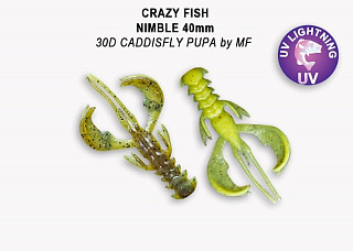 Мягкая приманка Crazy Fish Nimble 2.5&quot; 44-65-32-6