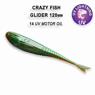 Мягкая приманка Crazy Fish Glider 5&quot;(120 мм.) 37-120-14-6