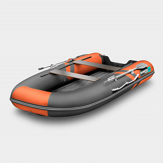 Надувная лодка GLADIATOR Е330S оранжево-темносерый