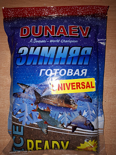 Прикормка &quot;Dunaev Ice-Ready&quot; Универсальная черная 500 гр.