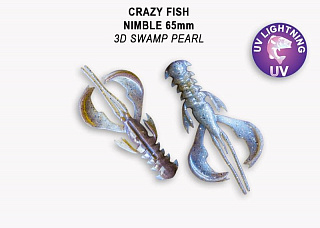 Мягкая приманка Crazy Fish Nimble 2.5&quot; 44-65-3d-6