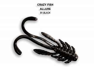 Мягкая приманка Crazy Fish Allure 1.6&quot; (4 см.) 23-40-51-6
