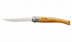 Нож складной филейный OPINEL №10 VRI Folding Slim (нерж. сталь, рукоять бук, длина клинка 10 см) - фото 1