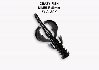 Мягкая приманка Crazy Fish Nimble 1.6&quot; 49-40-51-6