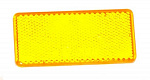 Световозвращатель прямоуг. желтый (самоклеящ.) - фото 1