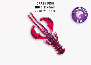 Мягкая приманка Crazy Fish Nimble 2.5&quot; 44-65-73-6