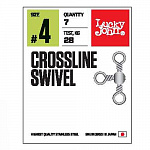 Вертлюги трехсостор. Lucky John Pro Series CROSSLINE SWIVEL 012 - фото 1