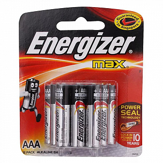 Энерджайзер батарейка MAX E92 AAA LR03 (6шт)	