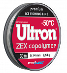 Леска зимняя Zex Copolymer (-50С) 30м 0,20мм 5,2кг - фото 1