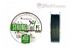 Плетеный шнур Mottomo Strong Line PE #0.6мм, 4кг, 150м Dark Green - фото 1