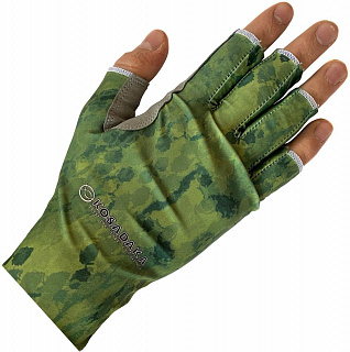 Перчатки эласт. без пальц. Sun Gloves, цвет Khaki Snake, р-р S/M (Kosadaka) ISSB-GL-KS-S/M