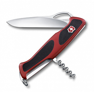 Нож перочинный Victorinox RangerGrip 63, 130мм., 5 функций, красный/черный