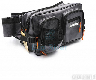 Сумка рыболовная &quot;СЛЕДОПЫТ&quot; Fishing Hip Bag WBP, 31х20х23 см, цв. серый