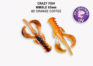 Мягкая приманка Crazy Fish Nimble 2.5&quot; 44-65-8d-6