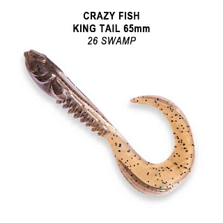 Мягкая приманка Crazy Fish King Tail 2.5&quot;(65мм) 72-65-26-7