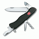 Нож перочинный Victorinox NOMAD 111мм., 11 функций, черный - фото 1